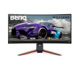 BenQ MOBIUZ EX3415R, 34'' IPS, 144hz, 1ms, 3440x1440, 21:9 Curved Gaming, FreeSync Premium, Flicker-free, Light Tuner, DCI P3 98%, HDR 400, HDRi, B.I.+, LBL, Black eQualizer, 1000:1, 400 nit, treVolo 2x2W+5W woofer, 2x HDMI 2.0, DP, Height Adj., Gray