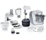 Bosch MUM58257, Kitchen machine, MUM5, 1000 W, 3D PlanetaryMixing, 7 speeds, 3.9l stainless steel bowl, add accessories, White - silver