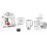 Bosch MUM58257, Kitchen machine, MUM5, 1000 W, 3D PlanetaryMixing, 7 speeds, 3.9l stainless steel bowl, add accessories, White - silver