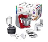Bosch MUM58720, Kitchen machine, MUM5, 1000 W, 3D PlanetaryMixing, 7 speeds, 3.9l stainless steel bowl, add accessories, Red - silver