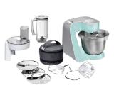 Bosch MUM58020, Kitchen machine, MUM5, 1000 W, 3D PlanetaryMixing, 7 speeds, 3.9l stainless steel bowl, add accessories,  Turquoise - silver