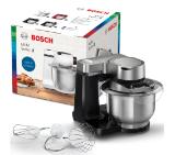 Bosch MUMS2VM00, Kitchen machine, MUM5, 900 W, Multi-motion-drive, 7 speeds, 3.8l stainless steel bowl, Black - silver