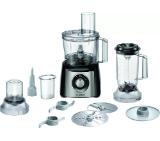 Bosch MCM3PM386, Food processor, MultiTalent 3 Plus, 900 W, add. Mixer attachment, Chopper, Grinder, Dough Tool, Black - Brushed stainless steel