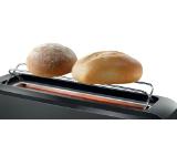 Bosch TAT3A003, Plastic toaster CompactClass, 825-980 W, For 1 long or 2 small slices of toast, Black