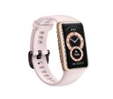 Huawei Band 6, Pink, 1.47" AMOLED color screen, 6-axis IMU sensor, battery 180 mAh, Water resistance 5ATM, BT