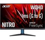 Acer Nitro KG272Ubmiipx, 27" IPS LED, Anti-Glare, ZeroFrame, AMD FreeSync, 1ms(VRB), 100M:1, 250nits, 2560x1440 WQHD, 75Hz, 2xHDMI, DP, Audio out, Speakers 2x2W Tilt, Black