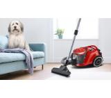 Bosch BGS41PET1 Series 6, Vacuum cleaner without bag, ProAnimal, SensorBagless Technology, AirTurbo Plus brush, Red