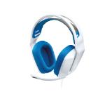Logitech G335 Gaming Headset, PRO-G 40 mm Drivers, DTS Headphone:X 2.0 Surround, Blue Voice Microphone, 240 g, White