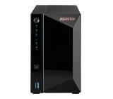 Asustor AS3302T, 2 bay NAS, Realtek RTD1296, Quad-Core, 1.4GHz, 2GB DDR4(not ex.), 2.5GbE x1, USB3.2 Gen1 x3, WOW (Wake on WAN), Ttoolless installation, with hot-swappable tray, hardware encryption, MyArchive, EZ connect, EZ Sync, WoL, System Sleep Mode