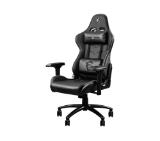 MSI MAG CH120 I, Adjustable Back Angle 90° - 180°, 4D Adjustable Armrests, PVC Leather, High Density Mould Shaping Foam, Ergonomic headrest pillow and lumbar, Gas Lift Class-4, 75mm Wheels, up to 150 KG, Steel Frame, Black and Grey, 9S6-B0Y10D-022