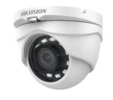 HikVision HD-TVI Turret Camera, 2MP (1920x1080 pix), 2.8 mm (103°), IR up to 25 m, metal housing, IP67, 12V DC/3W