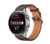 Huawei Watch 3 pro Galileo-L40E, 1.43", Amoled,466x466, 2GB+16GB, BT(2.4 GHz, supports BT5.2 and BR+BLE), e-Sim*(If supported by the operator), WR 5ATM, GPS, WiFi, Battery 790mAh, Harmony OS, APP Galery, Brown Leather strap