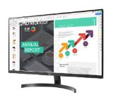 LG 32QN600-B, 32", QHD (2560x1440) IPS Display AG, sRGB 99%, 75Hz, 5ms, 1000:1, 350cd/m2, AMD FreeSync, HDR 10, Color Calibrated, Reader Mode, HDMI, DisplayPort, Headphone out, Tilt