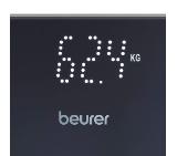 Beurer GS 215 Relax Glass bathroom scale non-slip surface; Automatic switch-off, overload indicator;  height 2.7 cm ; 180 kg / 100 g  5 years warranty