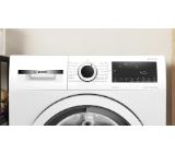 Bosch WNA13400BY SER4 Washing machine with dryer 8/5 kg, 1400 rpm, Energy efficiency E (only washing C), Spin efficiency B, 1400 rpm, Noise level 70 dB, Wash & Dry 60 min, Drum volume 63 l, White