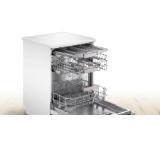 Bosch SMS4EVW14E, SER4 Free-standing dishwasher, 60 cm, Energy efficiency C, Water consumption 9,5 l, capacity: 13 sets, 44 dB, AquaStop, VarioFlex-baskets and Vario-drawer, Home Connect, Inner material: stainless steel/polynox, White