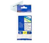 Brother TZe-M65 Matt Laminated Labelling Tape Cassette – White On Clear, 36mm wide