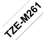 Brother TZe-M261 Matt Laminated Labelling Tape Cassette – Black on White, 36mm wide