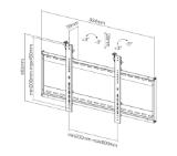 Neomounts by NewStar Flat Screen Wall Mount for video walls (stretchable)