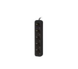 Lanberg power strip 1.5m, 5 sockets, french quality-grade copper cable, black