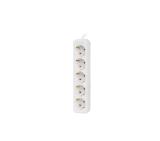 Lanberg power strip 1.5m, 5 sockets, french quality-grade copper cable, white