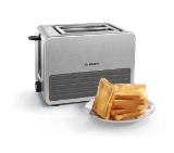 Bosch TAT7S25, Compact toaster, 860-1050 W, Defrost and warm setting, High lifting, Auto power off, Grey
