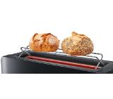 Bosch TAT6A003, Toaster with long slot ComfortLine, 915-1090 W, For 1 long or 2 small slices of toast, Defrost and warm setting, High lifting, Black