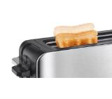 Bosch TAT6A803, Toaster with long slot ComfortLine, 915-1090 W, For 1 long or 2 small slices of toast, Defrost and warm setting, High lifting, Stainless steel
