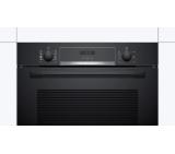 Bosch HRA534EB0 SER4, Built-in oven with added steam, 71 l, Energy Efficiency class: A, Hotair steam, 3D hot air, EcoClean, Black