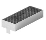 Bosch HEZ9VRPD0, Basic kit for venting cooktop PVQ731F15E (for partly / fully ducted recirculation). CleanAir filter, diffusor and adhesive tape