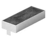 Bosch HEZ9VRPD0, Basic kit for venting cooktop PVQ731F15E (for partly / fully ducted recirculation). CleanAir filter, diffusor and adhesive tape