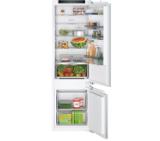 Bosch KIV87VFE0 SER4, BI fridge-freezer LowFrost, E, 177,2 cm, 270 l (200+70), 35 dB(B), VitaFresh XXL, EcoAirflow, display, BigBox, flush-folding