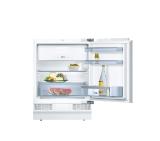 Bosch KUL15AFF0 SER6, Built-under fridge with freezer section, F, 82 cm, 123 l(108+15), 38 dB(C), MultiBox, ventilation in plinth, SoftClose, flush-folding