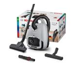 Bosch BGB6X330 Series 6, Vacuum cleaner with bag, 4 l, Washable HEPA filter, 12 m operating range, Remote control, Gray
