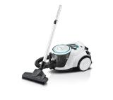 Bosch BGS41HYG1 Series 6, Vacuum cleaner without bag, ProHygienic, 2.4 l capacity, SensorBagless Technology, EasyClean system, AirCycle sensor technology, QuattroPower system, White