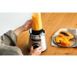 Bosch MMB6384M Series 4, VitaPower Blender, 1200 W, Glass ThermoSafe jug 1.5 l, Tritan ToGo bottle 0.6 l, Speed adjustment and pulse function, ProEdge stainless steel blades made in Solingen, Stainless steel