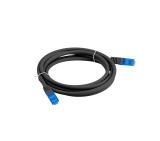 Lanberg patchcord CAT.6A FTP LSZH CCA 0.5m Fluke Passed, Black