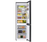 Samsung RB34A7B5E22/EF, BMF with SpaceMax technology, Fridge Freezer, Total 344 l, refrigerator 230 l, freezer 114 l, Energy Efficiency E, All-Around Cooling, No frost, 35 dB, 185.3/59.5/65.8, Pure black