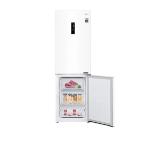 LG GBB61SWHMN, Refrigerator, Bottom Freezer, 341 l, External LED Display, Total No Frost, Smart Inverter Compressor, Multi airflow, "Eco" mode, Smart Diagnosis, Moist Balance Crisper, Door Cooling+, ThinQ, Energy Efficiency E, White
