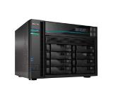 Asustor Lockerstore 8 AS6508T, 8-Bay NAS, Intel ATOM C3538 Quad-Core (Denverton 2.1GHz), 8GB DDR4 (Max 32 GB) , 10 GbE x 2, 2.5 GbE x 2, USB 3.2 Gen-1 x 2, 8 x 2.5” / 3.5” SATA or SSD, 2x M.2PCIe (NvMe) or SATA SSD, with lock. tray, AES-NI hardware encr.