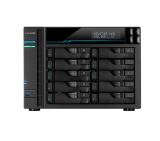 Asustor Lockerstore 10 AS6510T, 10-Bay NAS, Intel ATOM C3538 Quad-Core( Denverton 2.1GHz), 8GB DDR4 (Max 32 GB) , 10 GbE x 2, 2.5 GbE x 2, USB 3.2 Gen-1 x 2, 10 x 2.5” / 3.5” SATA or SSD, 2 x M.2PCIe (NvMe) or SATA SSD, with lockable tray, AES-NI hardwar