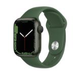Apple Watch Series 7 GPS, 41mm Green Aluminium Case with Clover Sport Band - Regular