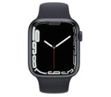 Apple Watch Series 7 GPS, 45mm Midnight Aluminium Case with Midnight Sport Band - Regular