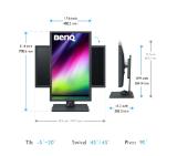 BenQ SW321C 32" IPS, 5ms (GtG), 3840x2160 4K, Photographer Monitor, 99.9% AdobeRGB, 95% P3, 100% sRGB, HDR10/HLG&24/25/30p, AQCOLOR, PColor Sync, Puck G2, 1000:1, 16 bit 3D-LUT, 250 cd/m2, HDMI x2, DP,USB Type-C PD60W, USB 3.1Hub, CardReader, HAdj.150mm