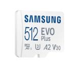 Samsung 512GB micro SD Card EVO Plus with Adapter, Class10, Transfer Speed up to 130MB/s