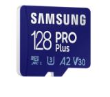 Samsung 128GB micro SD Card PRO Plus with Adapter, Class10, Read 160MB/s - Write 120MB/s