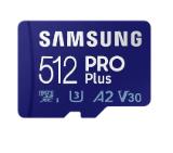 Samsung 512GB micro SD Card PRO Plus  with Adapter, Class10, Read 160MB/s - Write 120MB/s