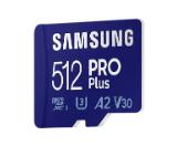 Samsung 512GB micro SD Card PRO Plus  with Adapter, Class10, Read 160MB/s - Write 120MB/s