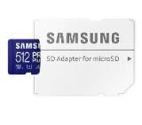 Samsung 512GB micro SD Card PRO Plus  with Adapter, Class10, Read 160MB/s - Write 120MB/s