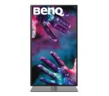 BenQ PD2725U 27" IPS LED 5ms 3840x2160 4K UHD, DesignVue Thunderbolt Mon, AQCOL., 100% sRGB, HDR400, B.I., LBL,KVM Sw, ICCsync, CAD/CAM, DualView, Contr.1200:1, 400 cd/m2, 2xHDMI, DP, Thb 3(PD65W, DP alt), USB3.1 Hub, Sp.2x2.5W, HAdj., Swivel, Tilt, Gray